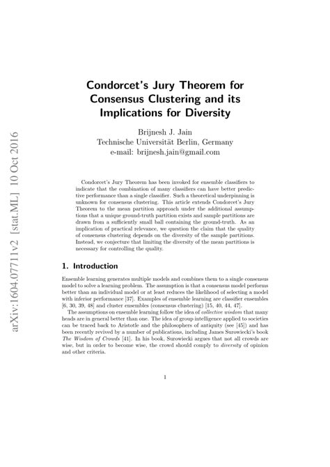condorcet jury theorem